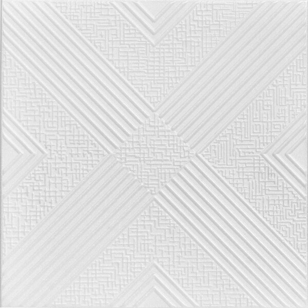 A La Maison Ceilings Hidden Treasure 20in x 20in 8Pack Plain White